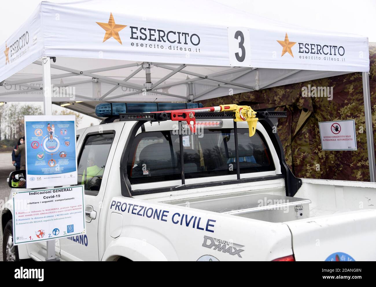 Milan The largest Drive Through in Italy in the photo is open queue to