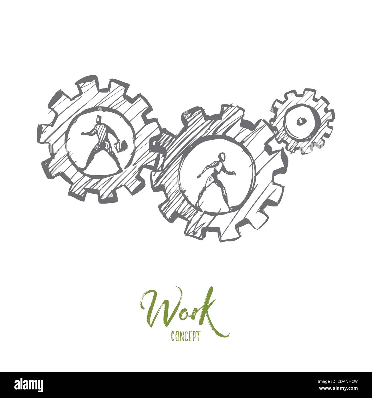 Strength of team work Stock Vector Images - Alamy