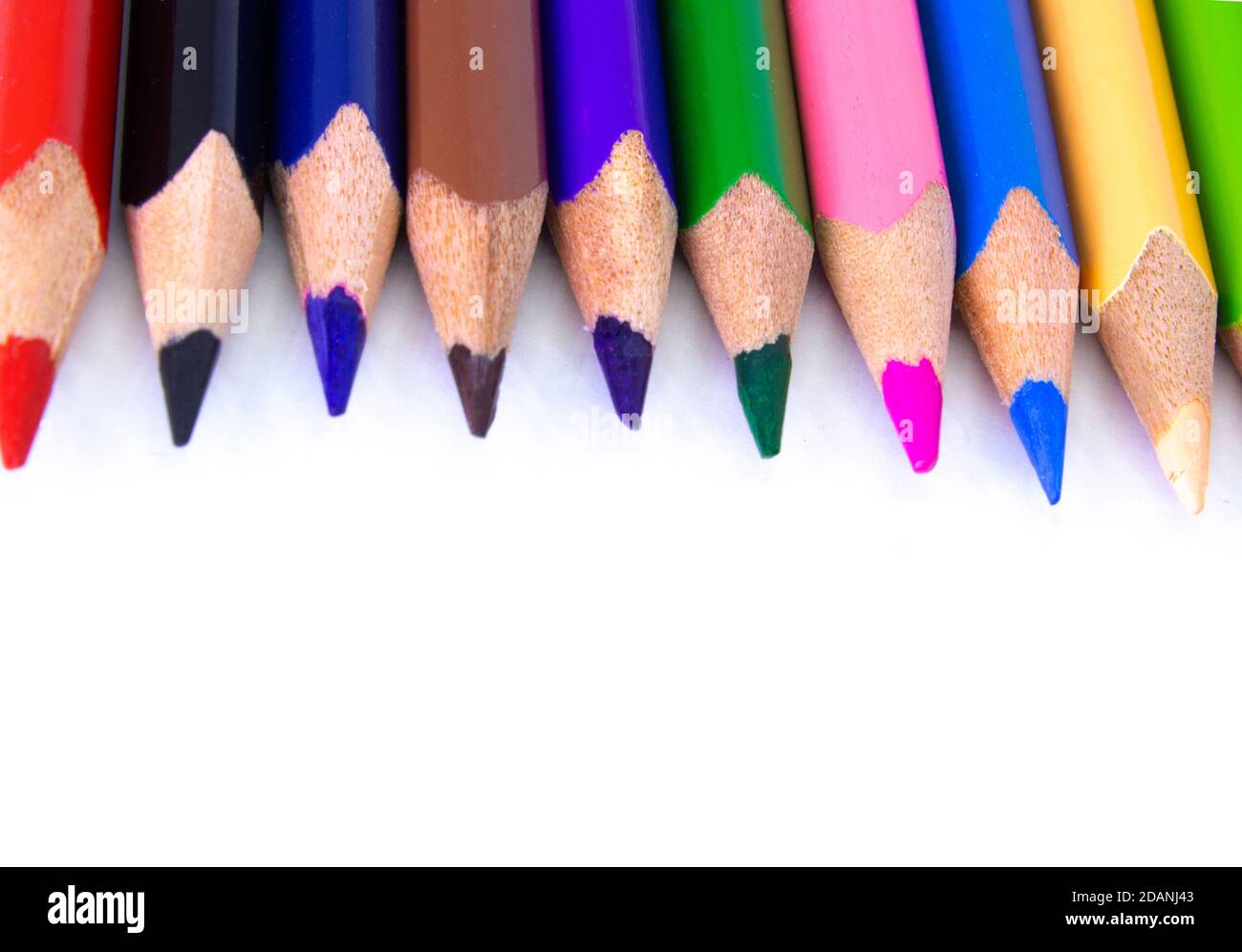 Crayons colored pencil, Color pencils, Close up macro shot of color