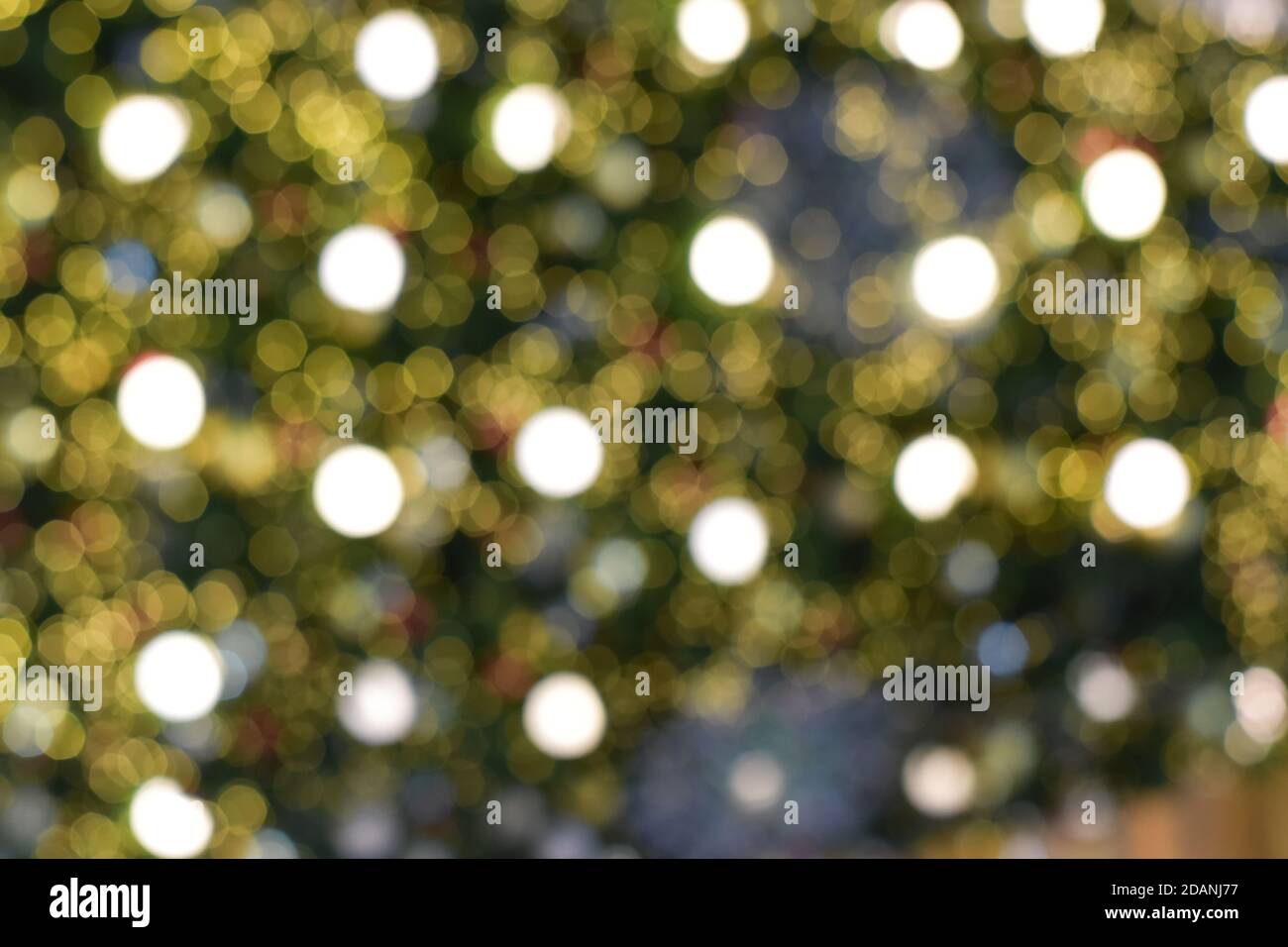 Abstract blurred colorful background. Christmas bokeh light. Stock Photo
