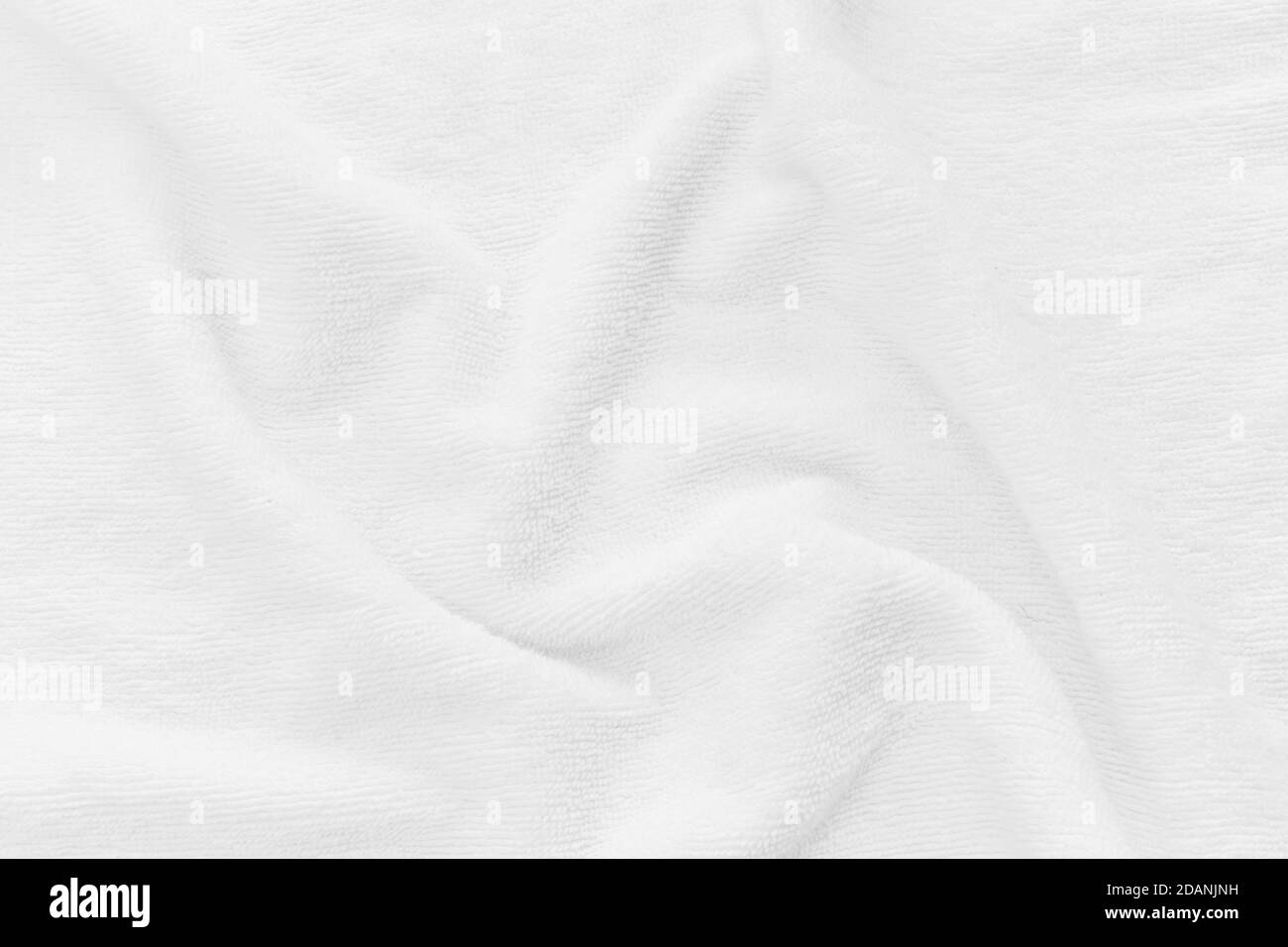 Close-up of white fabric texture background. Abstract crumpled cloth ...