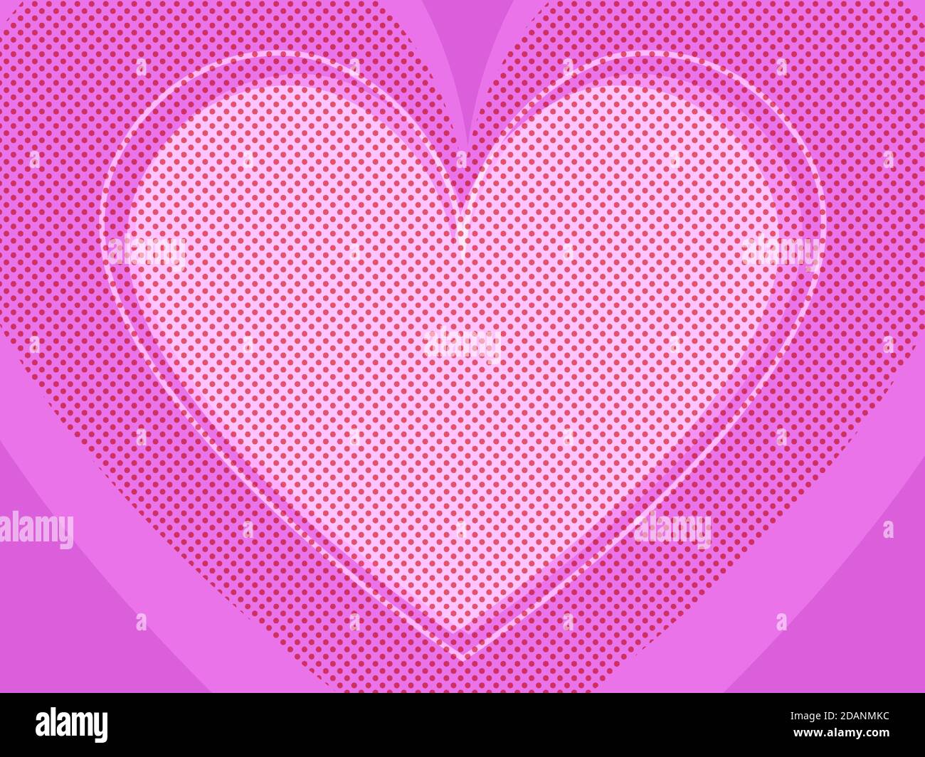 pink Valentine heart. Symbol of love Stock Vector Image & Art - Alamy