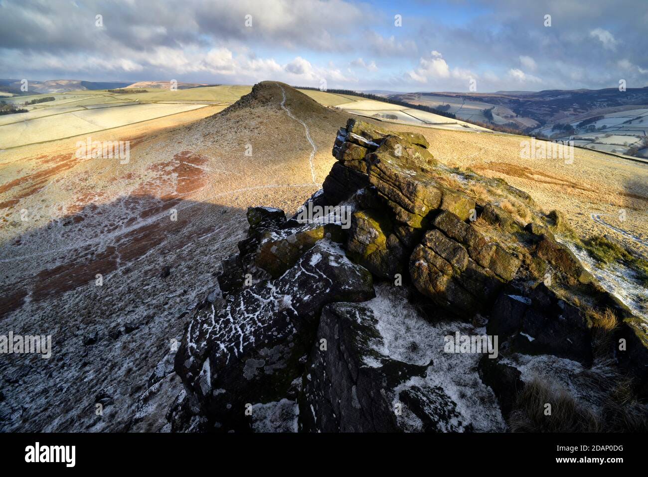 Crook Hill in Winter Stock Photo