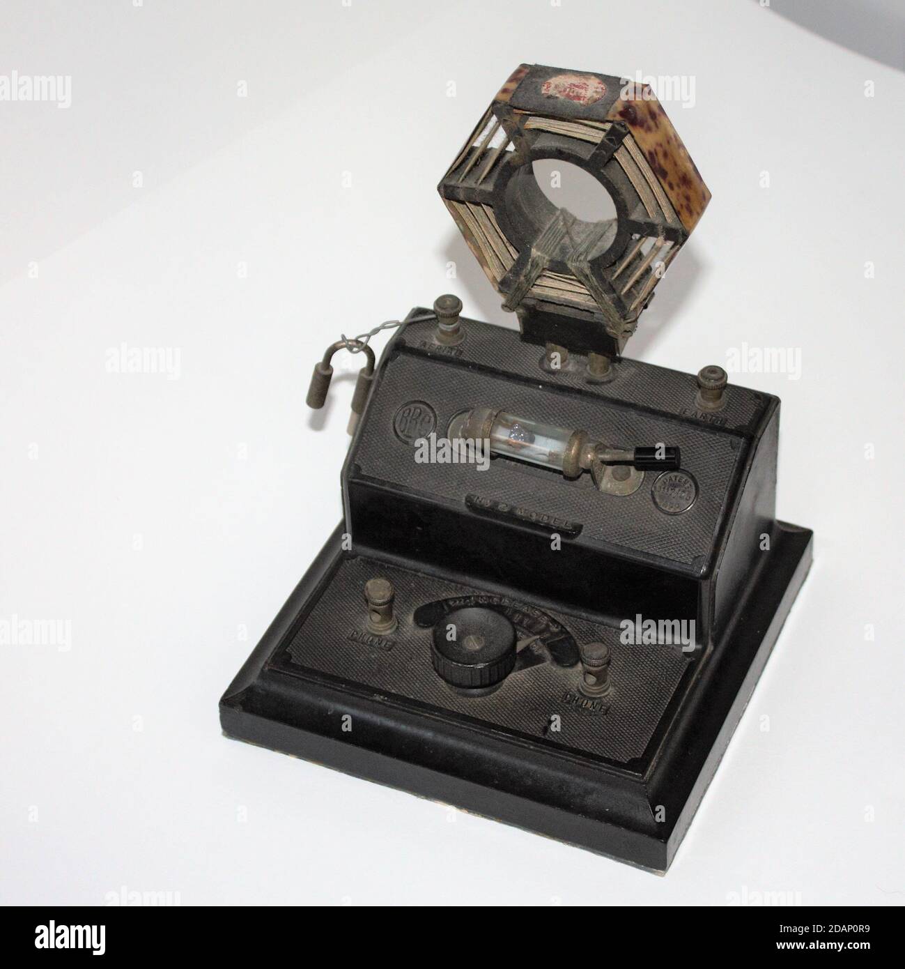 A vintage BBC Brownie No. 2 crystal radio from the 1920s Stock Photo