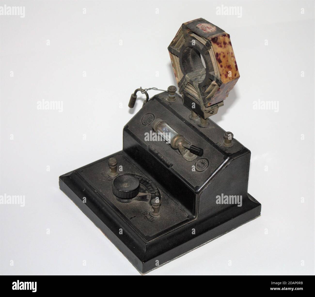 A vintage BBC Brownie No. 2 crystal radio from the 1920s Stock Photo