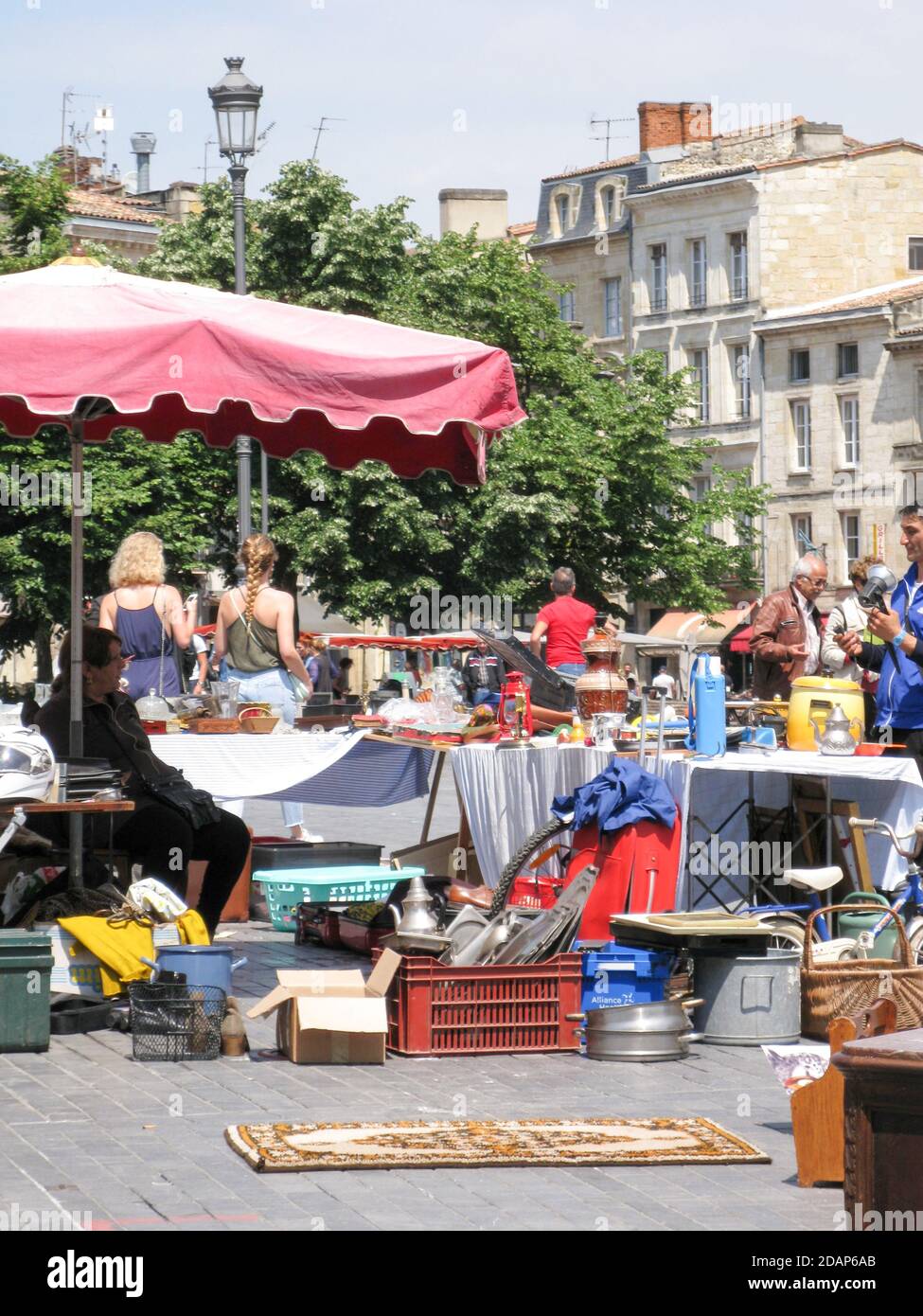 Bordeaux Street market Stock Photo Alamy