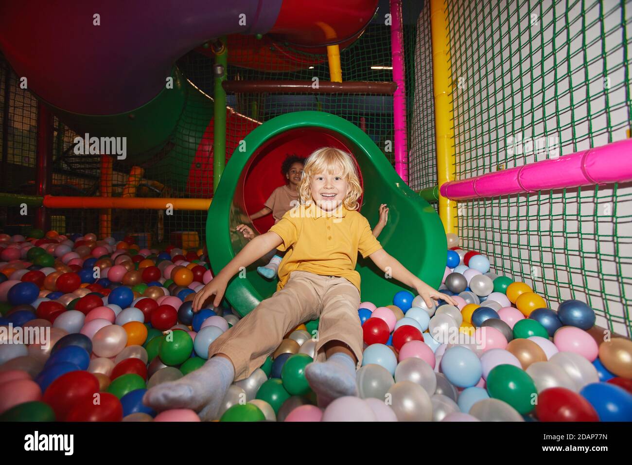 Children play ball in schoolyard hi-res stock photography and images ...