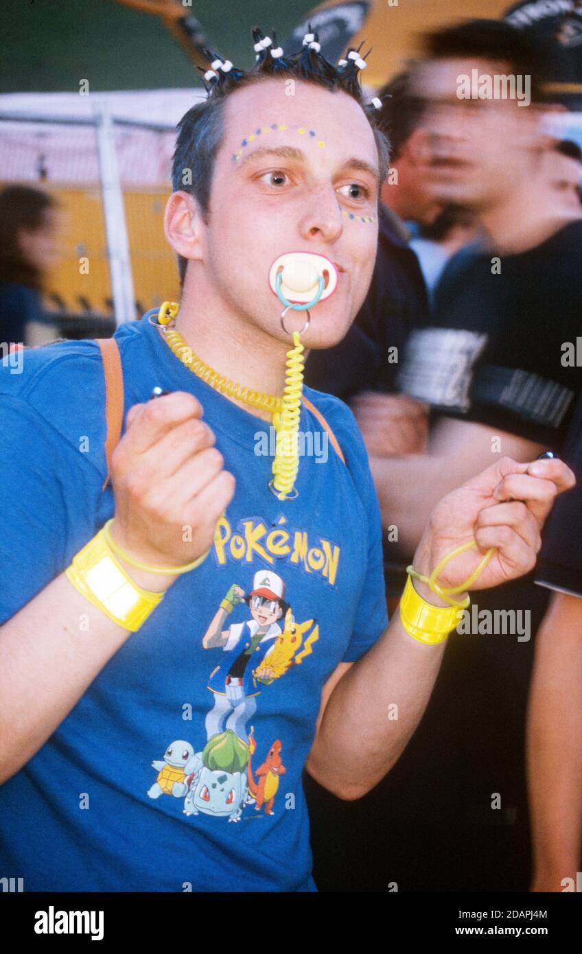Fancy Dress at the Homelands Festival 2001, Winchester, Hampshire, England, United Kingdom. Stock Photo