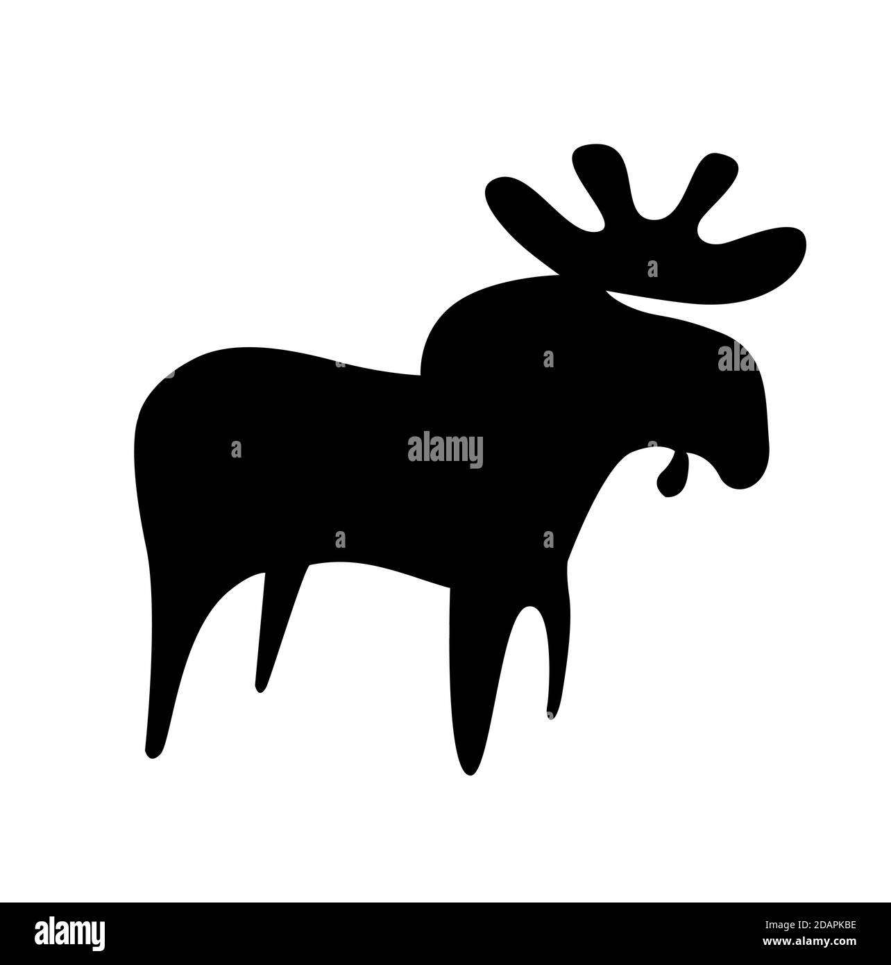 Elk Black Vector High Resolution Stock Photography and Images - Alamy