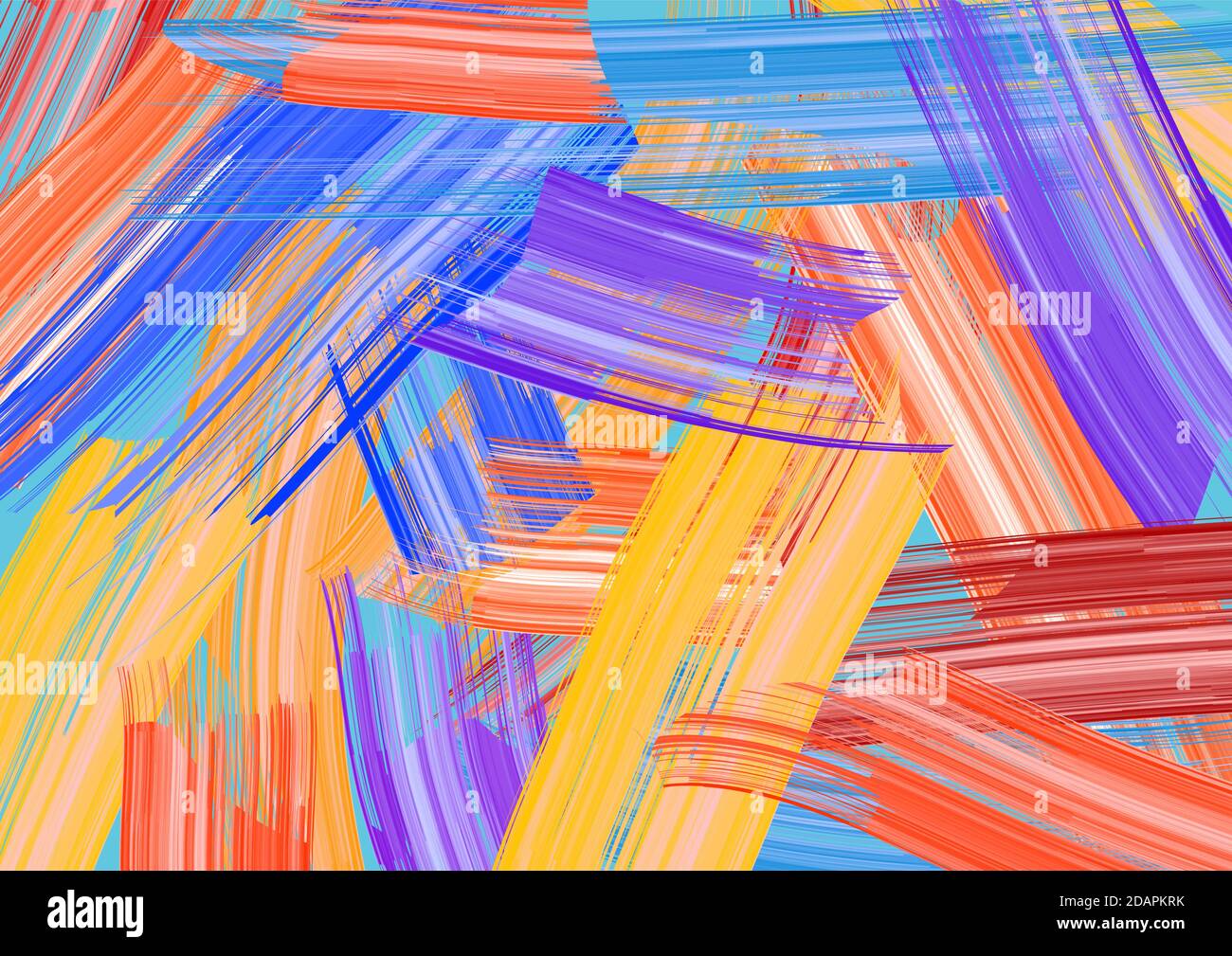 abstract oil painting multicolor vector illustration Stock Vector