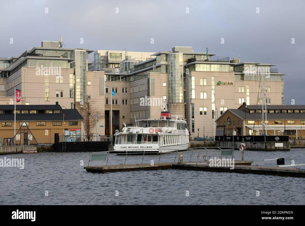 Carl Michael Bellman passenger ship at Lilla Bommen harbour in Gothenburg Stock Photo