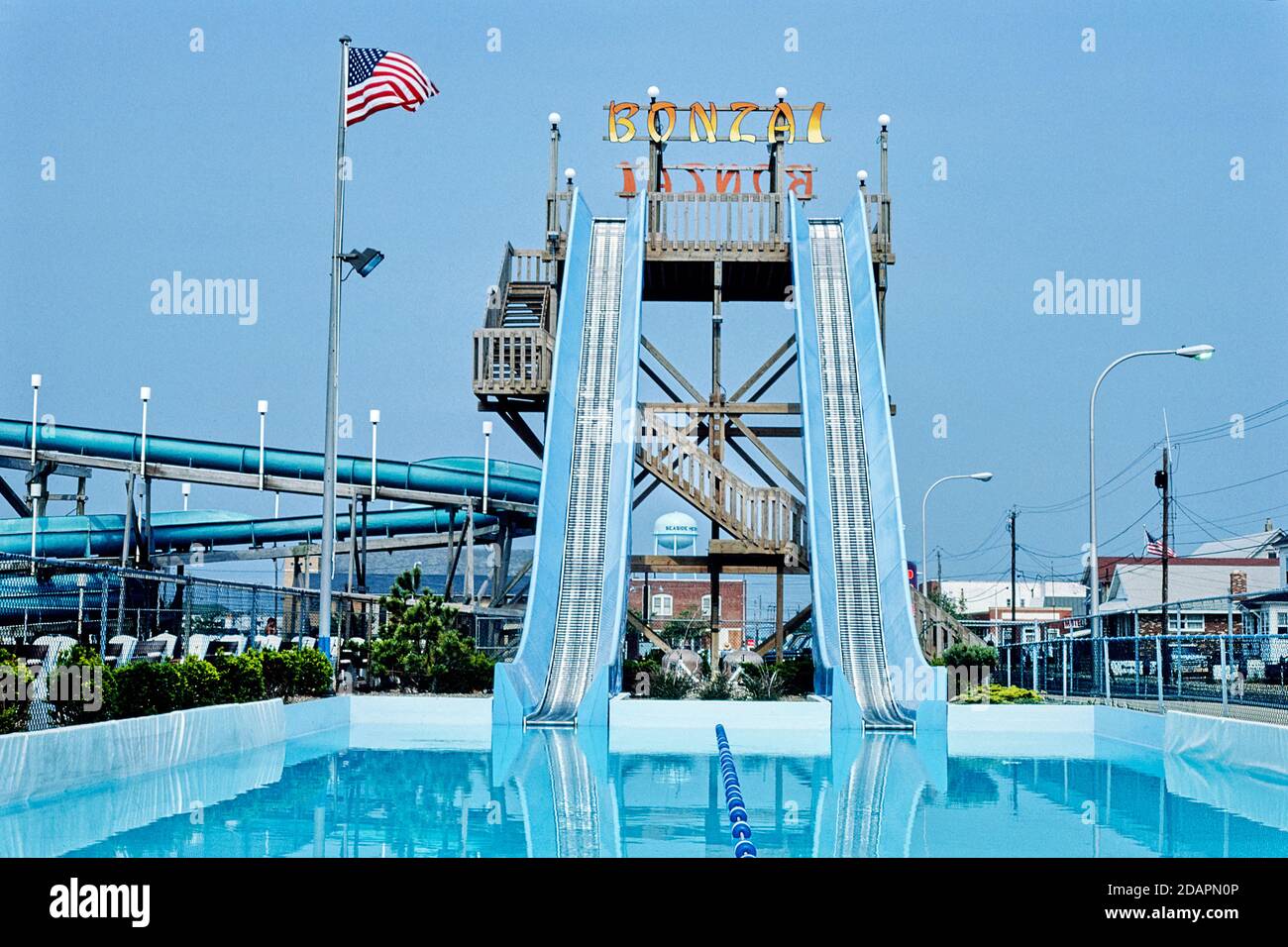 Bonzai Water Slide, Seaside Heights, New Jersey, USA, John Margolies