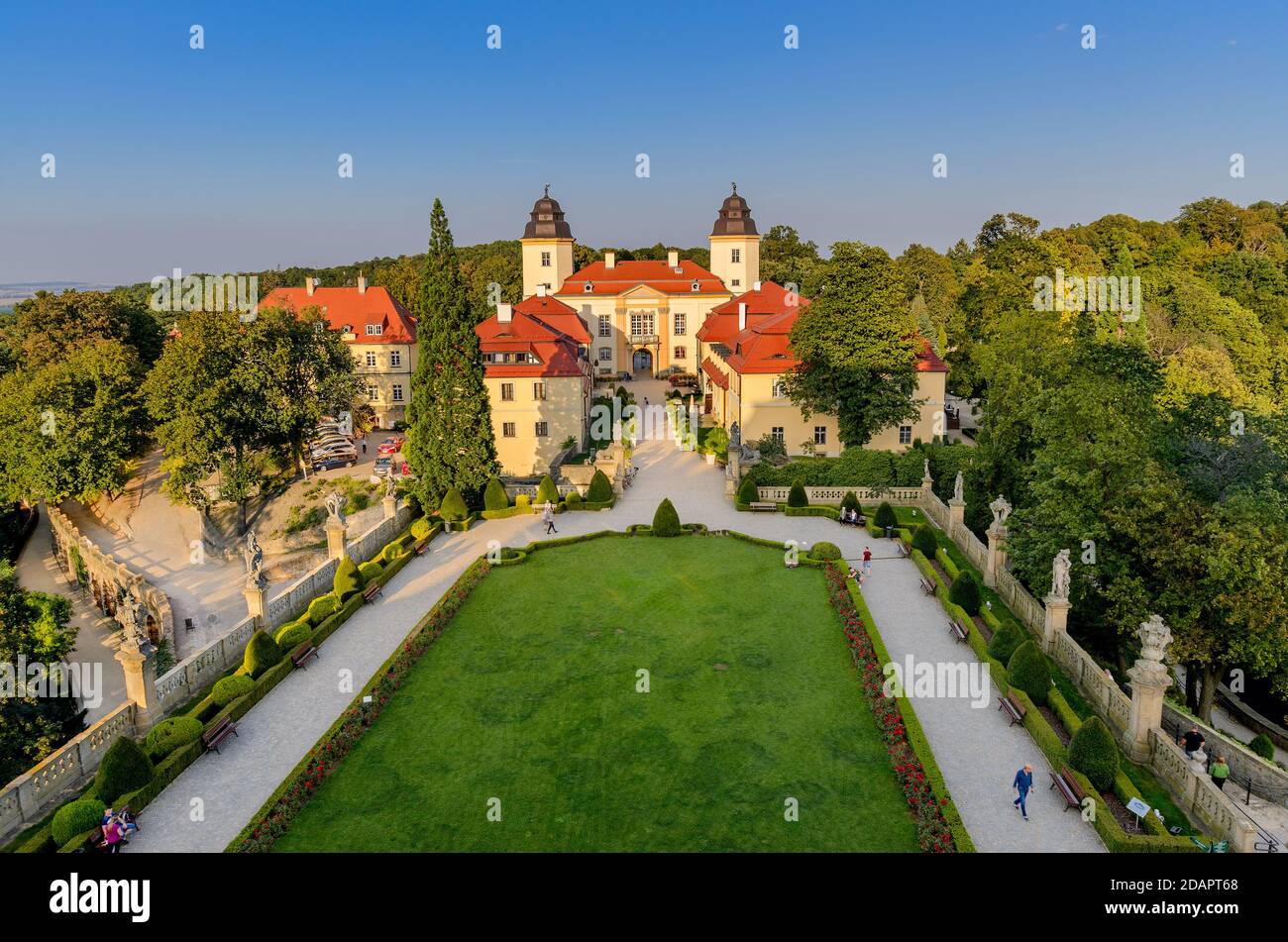 Ksiaz Castle (ger.: Fürstenstein). Lower Silesia province, Poland. Stock Photo