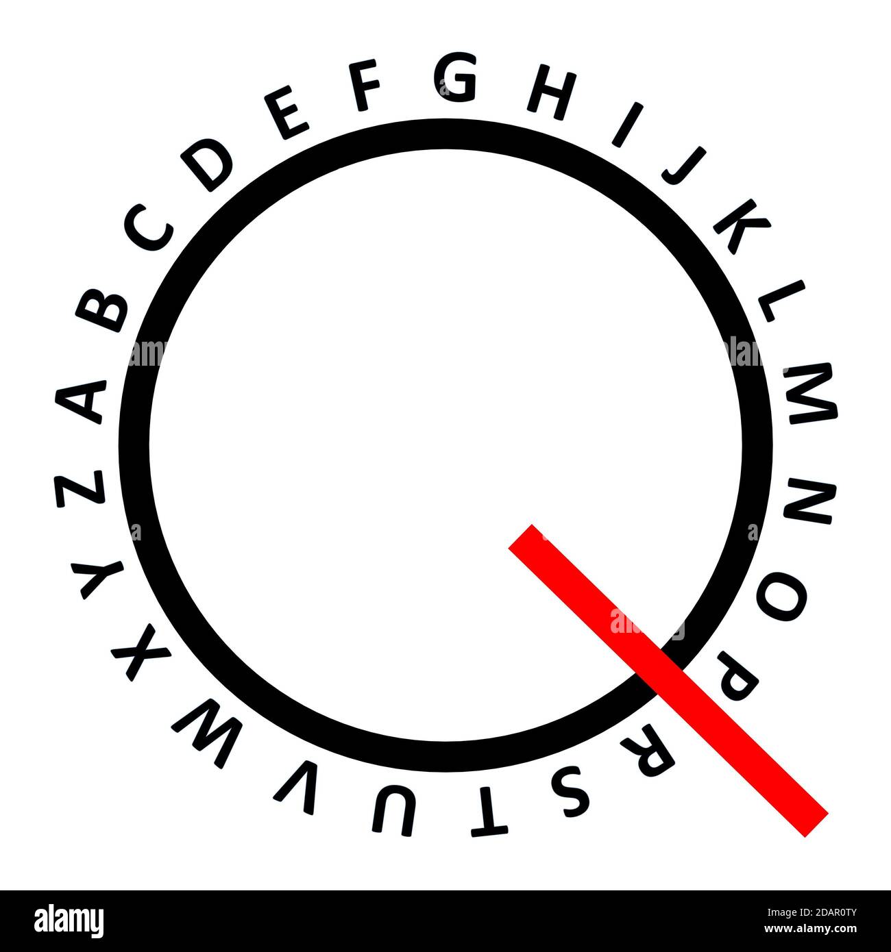 Alphabet with emphasis on the Q Stock Photo Alamy