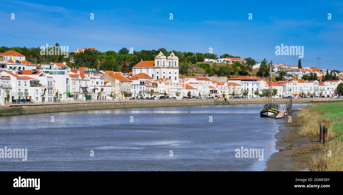 Alcacer do Sal and Sado River, Lisbon coast, Portugal Stock Photo