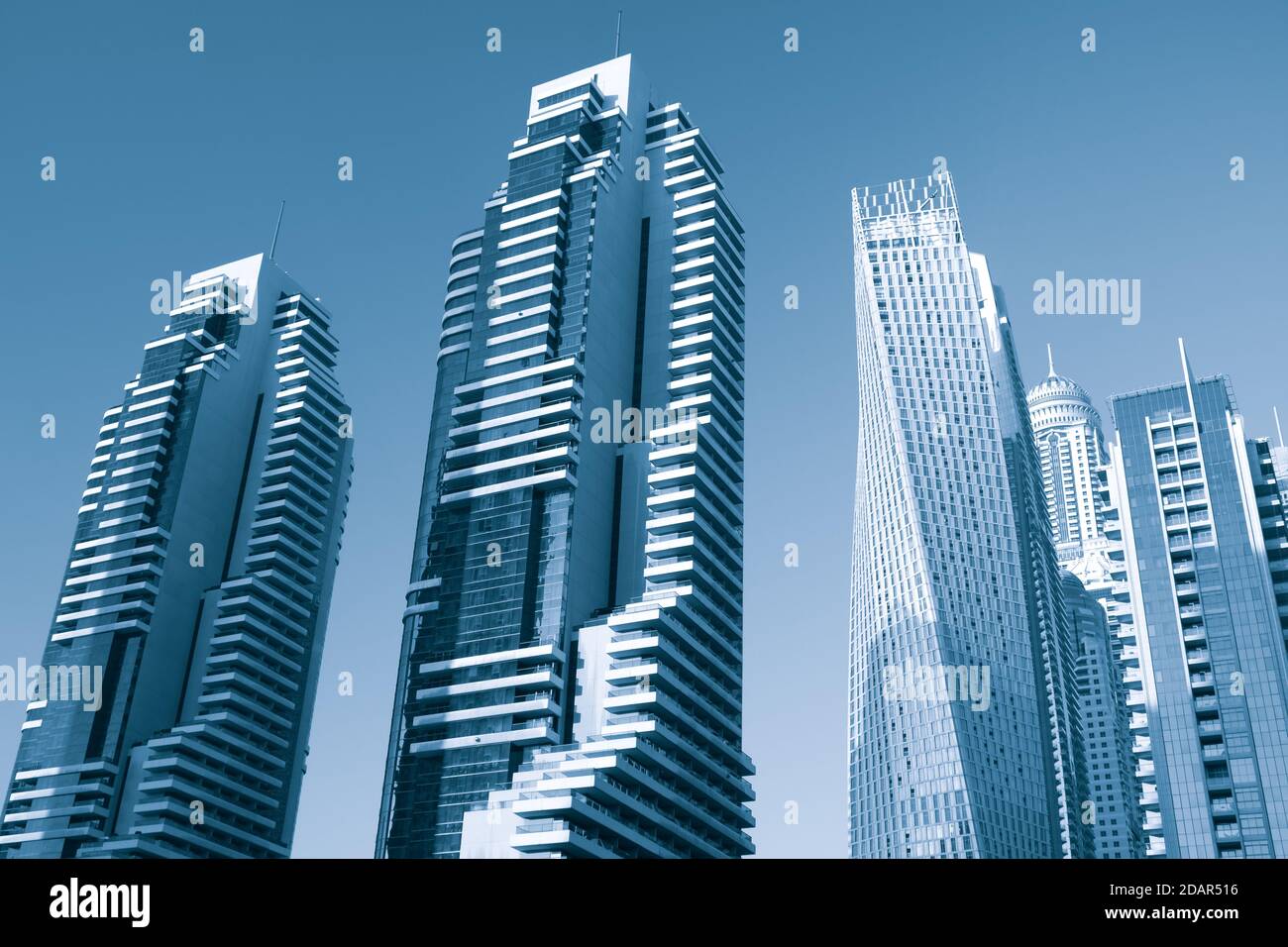 Modern office buildings in the financial district Stock Photo - Alamy