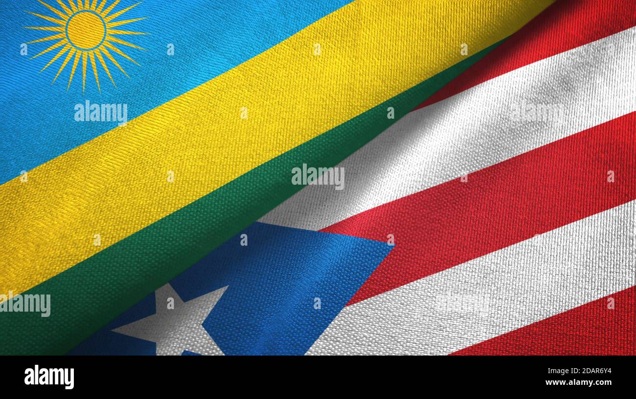 Puerto rico rwanda flag hi-res stock photography and images - Alamy