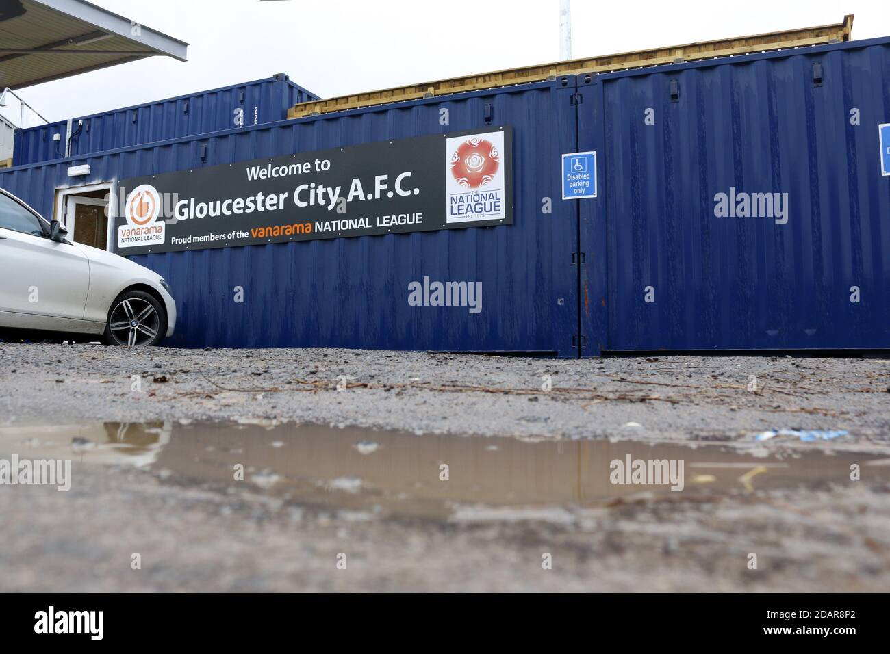 Gloucester, UK. 14th Nov, 2020. General view outside of the stadium ahead of the Vanarama National League North game between Gloucester City AFC and Bradford (Park Avenue) AFC at New Meadow Park in Gloucester. Kieran Riley/SSP Credit: SPP Sport Press Photo. /Alamy Live News Stock Photo