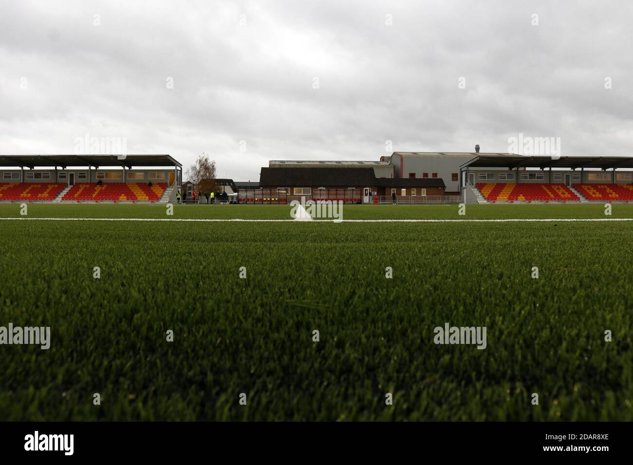 Gloucester, UK. 14th Nov, 2020. General view inside the stadium ahead of the Vanarama National League North game between Gloucester City AFC and Bradford (Park Avenue) AFC at New Meadow Park in Gloucester. Kieran Riley/SSP Credit: SPP Sport Press Photo. /Alamy Live News Stock Photo