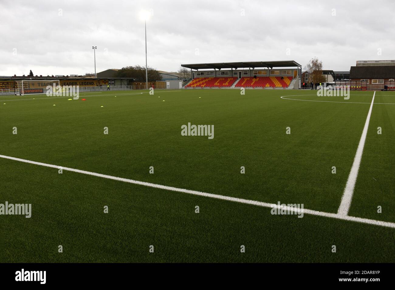 Gloucester, UK. 14th Nov, 2020. General view inside the stadium ahead of the Vanarama National League North game between Gloucester City AFC and Bradford (Park Avenue) AFC at New Meadow Park in Gloucester. Kieran Riley/SSP Credit: SPP Sport Press Photo. /Alamy Live News Stock Photo