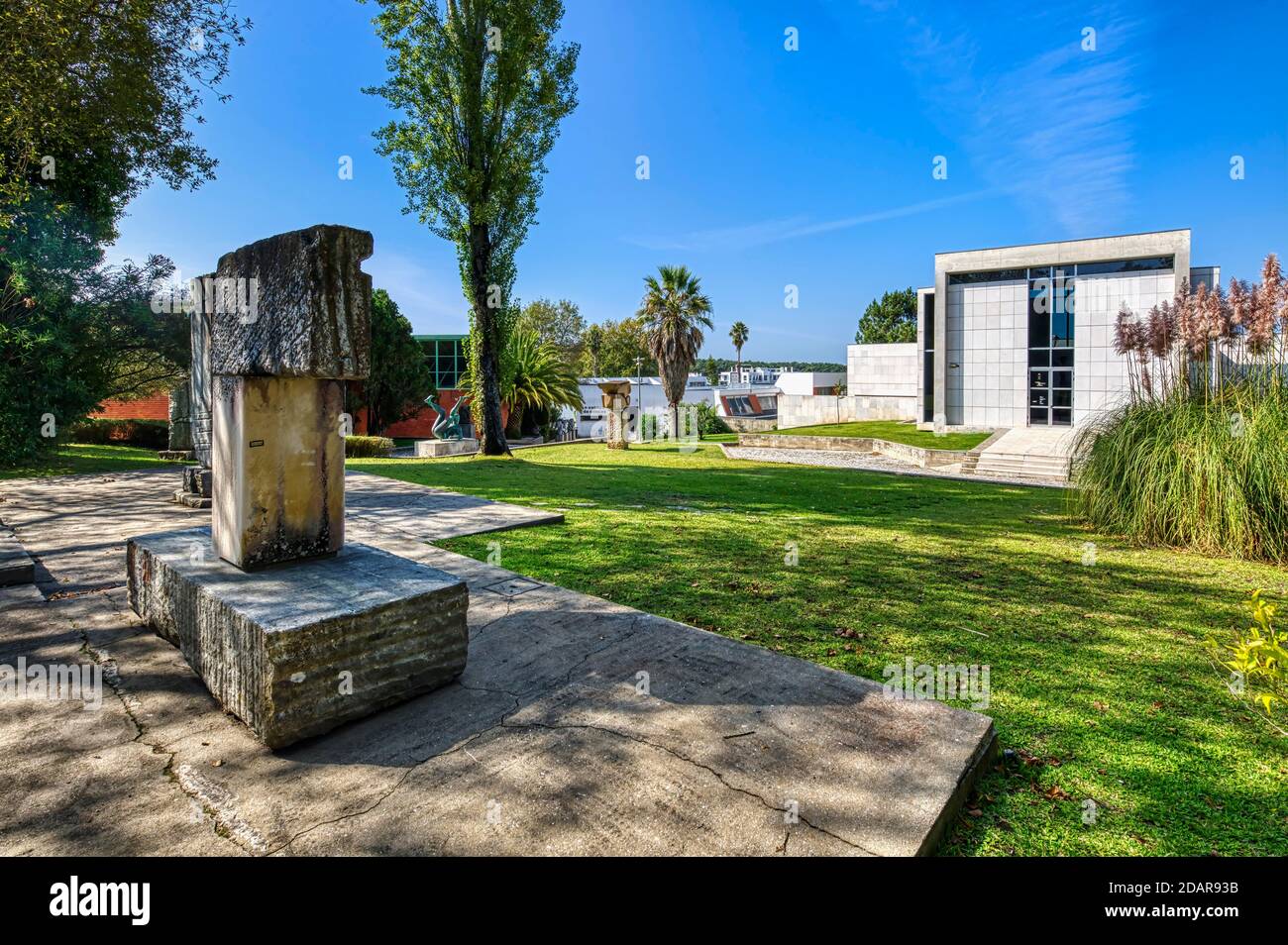 Leopoldo de Almeida Museum, Art Center, Dom Carlos park, Caldas da Rainha, Estremadura, Portugal Stock Photo