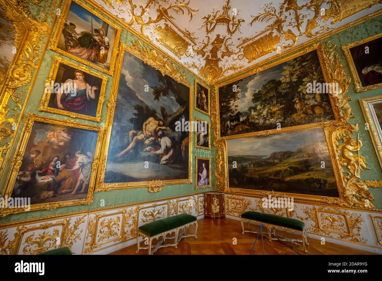 Green room munich residenz hi-res stock photography and