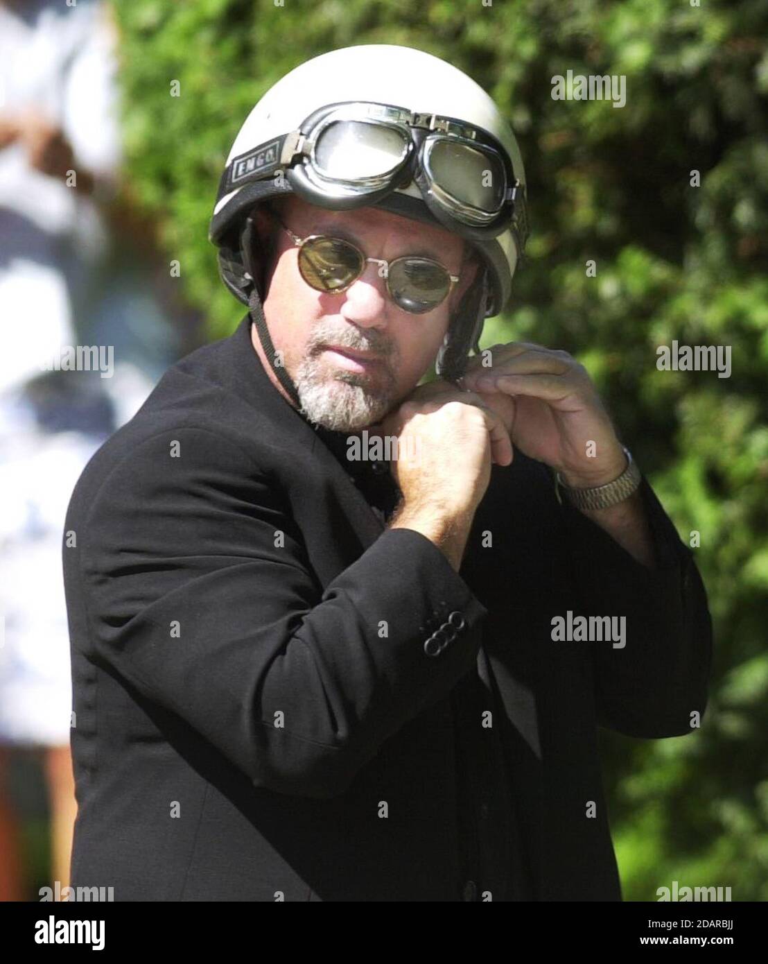 932001 East Hampton, Long Island Billy Joel arrives at the funeral