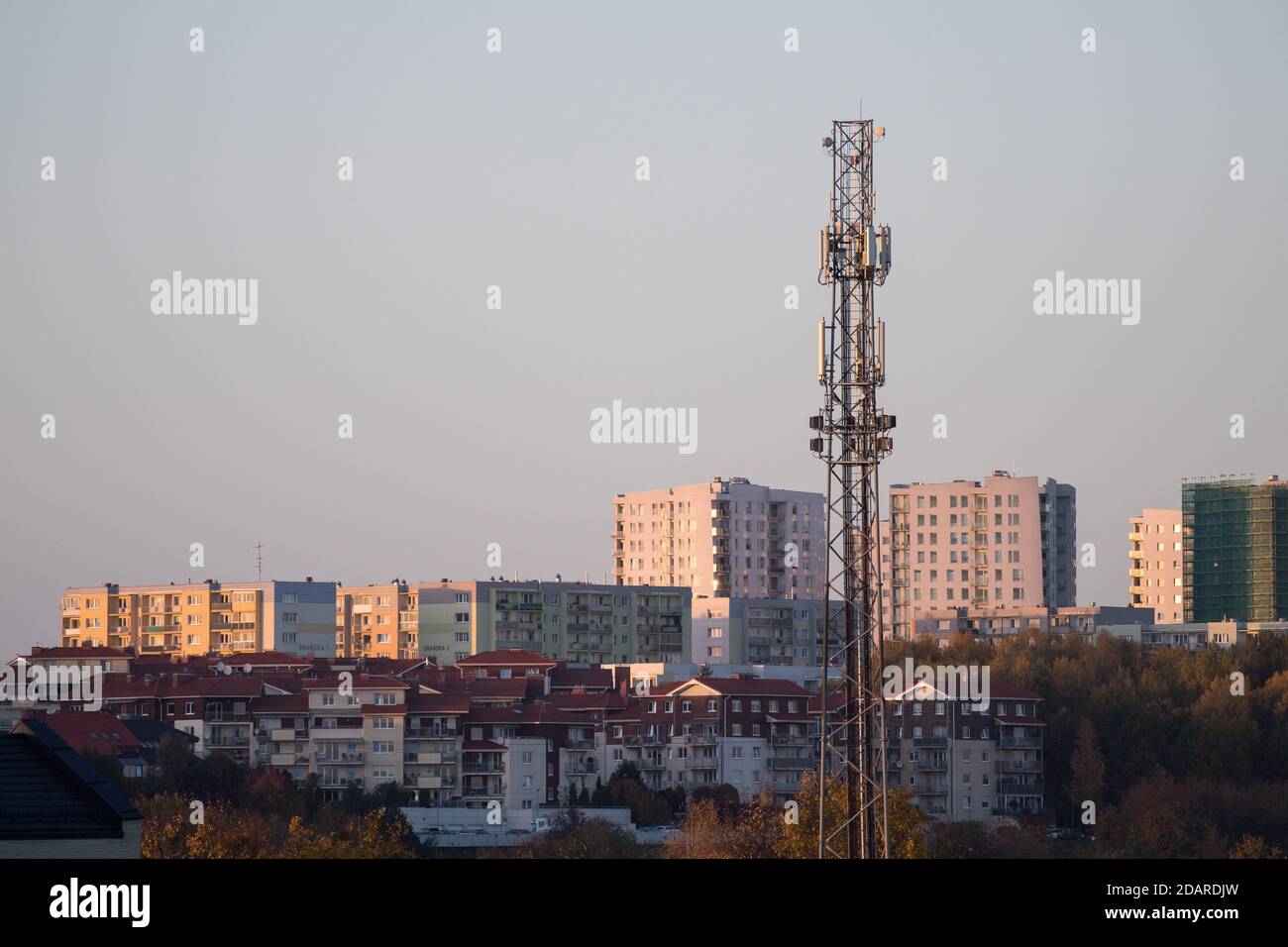 Base transceiver station in Gdansk, Poland. November 3rd 2020 © Wojciech Strozyk / Alamy Stock Photo *** Local Caption *** Stock Photo