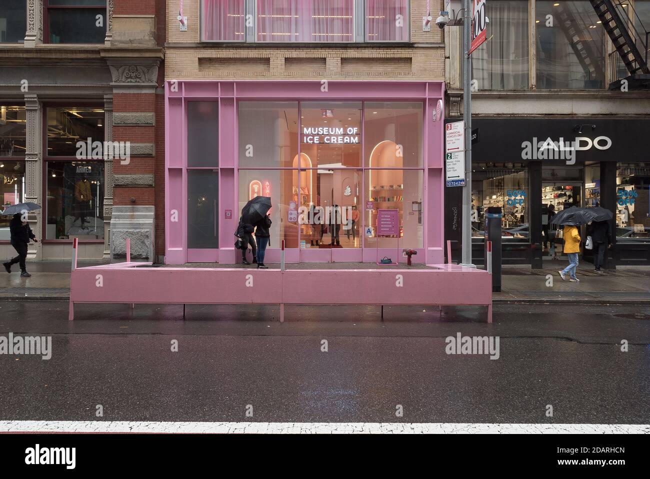Manhattan, New York. November 13, 2020. The Ice Cream Museum in Soho