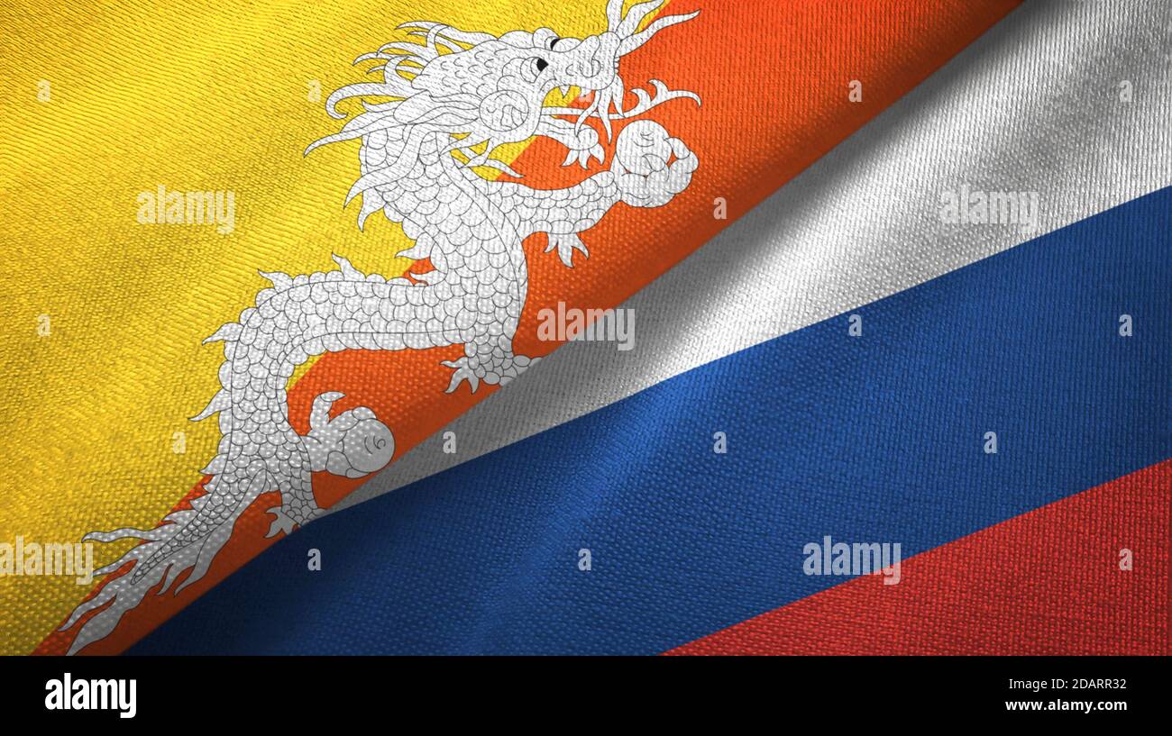 Russia bhutan flag hi-res stock photography and images - Alamy