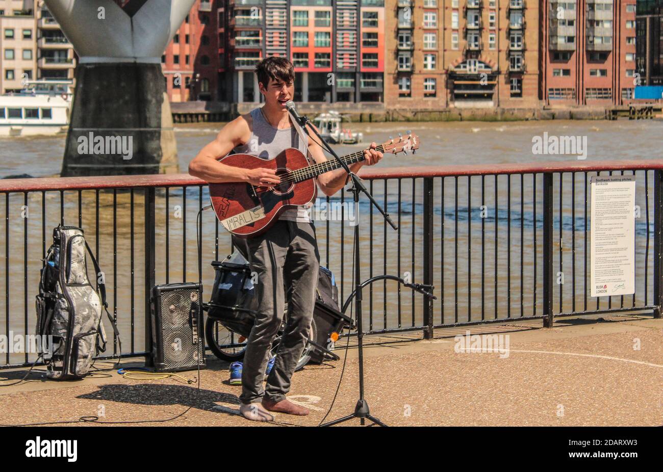 Street of London on a summer day Stock Photo