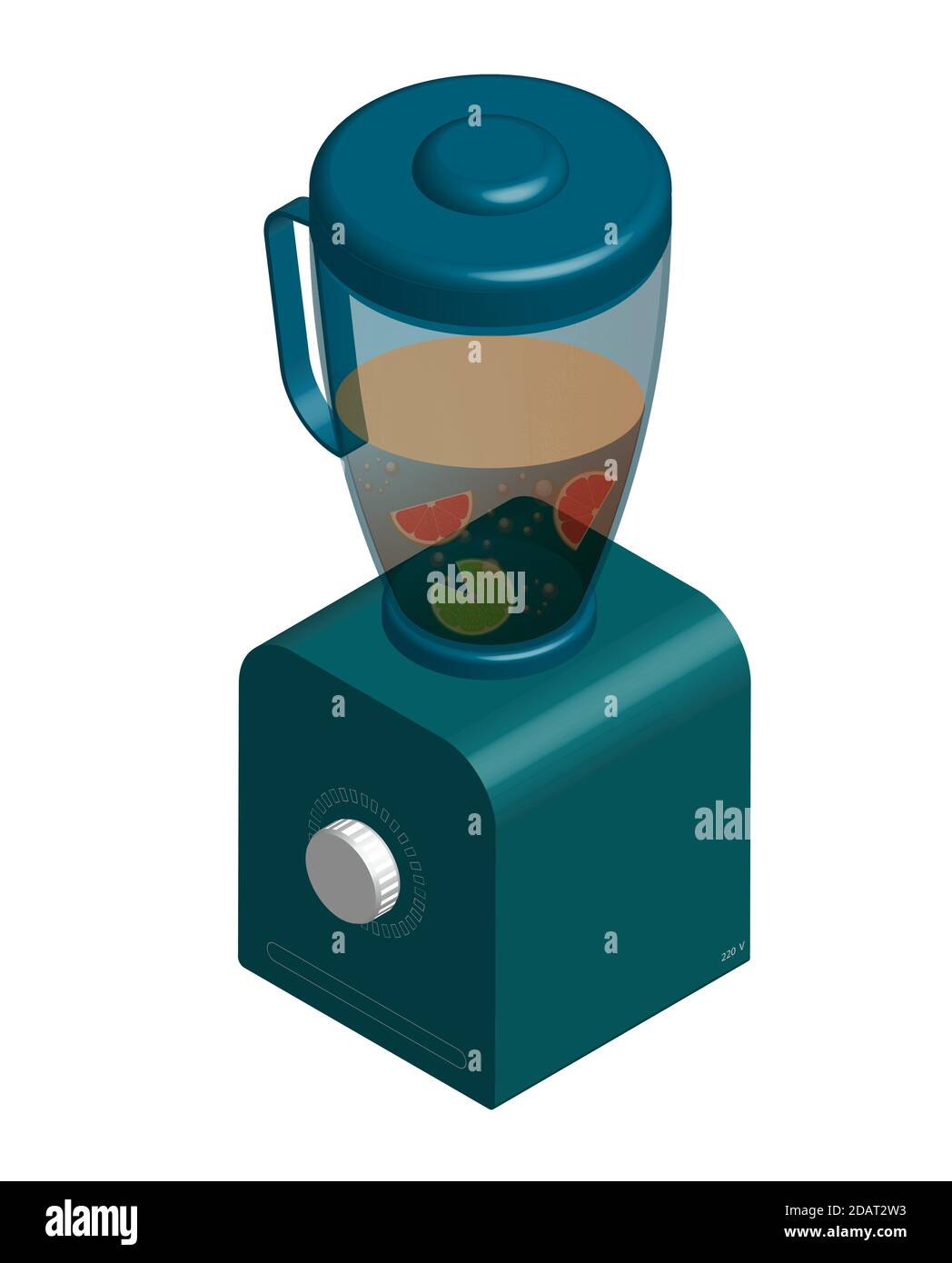 Realistic blender in isometric on a white background. Isolated vector
