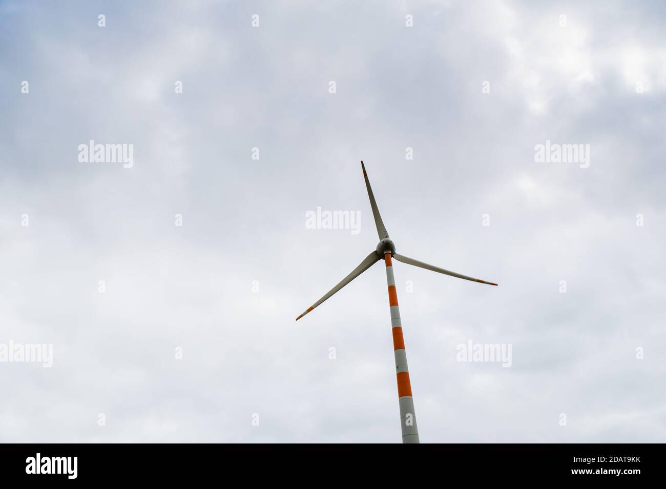 power production from windmill or wind turbines in Gujarat Stock Photo