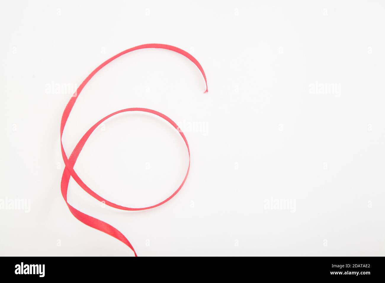 Curved red wavy ribbon on white in shape of number 6 with space Stock Photo - Alamy