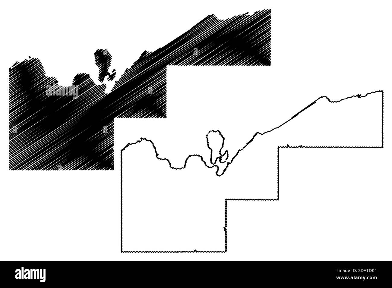 Map of munising Stock Vector Images Alamy