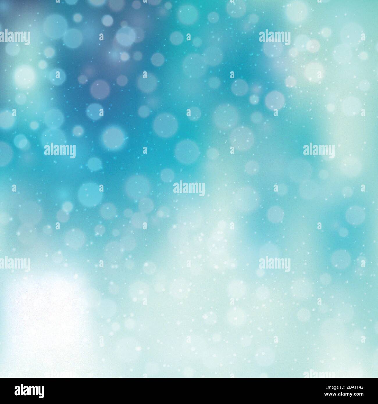 White blurred bokeh on blue background - Vector illustration Stock ...