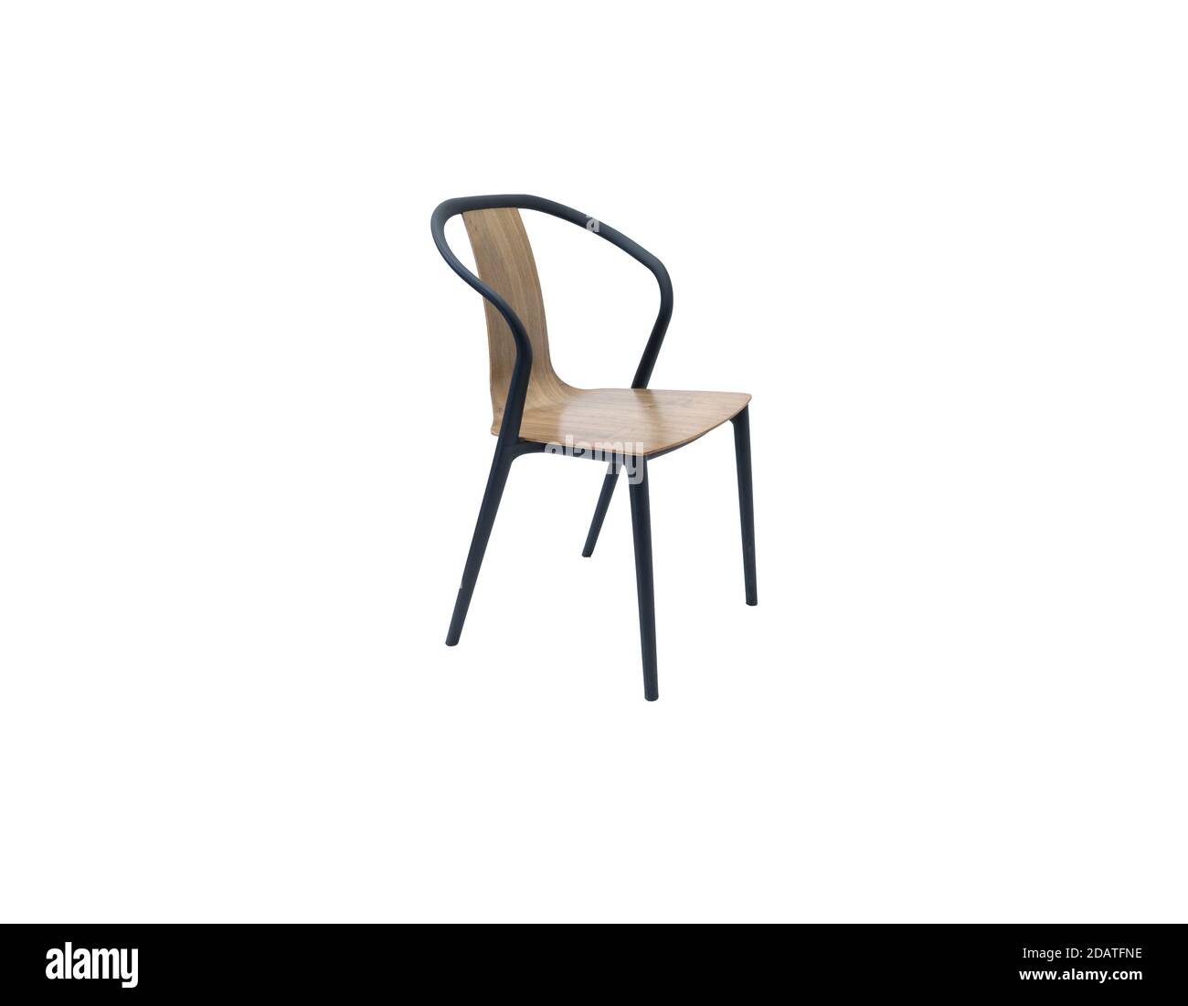 Wooden chair isolated on a white background Stock Photo - Alamy