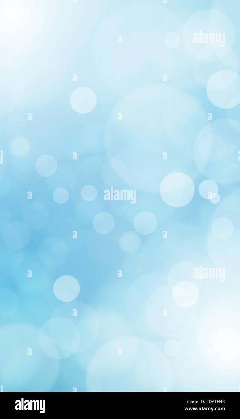 White blurred bokeh on blue background - Vector illustration Stock ...