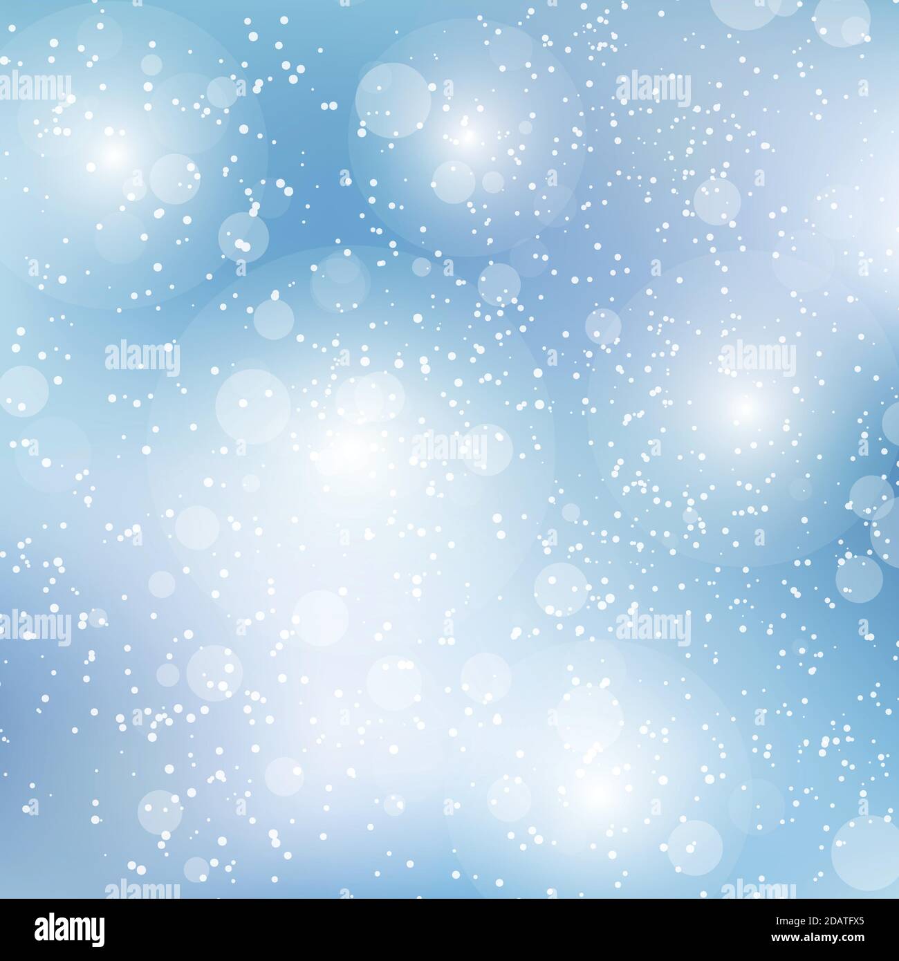 White blurred bokeh on blue background - Vector illustration Stock ...