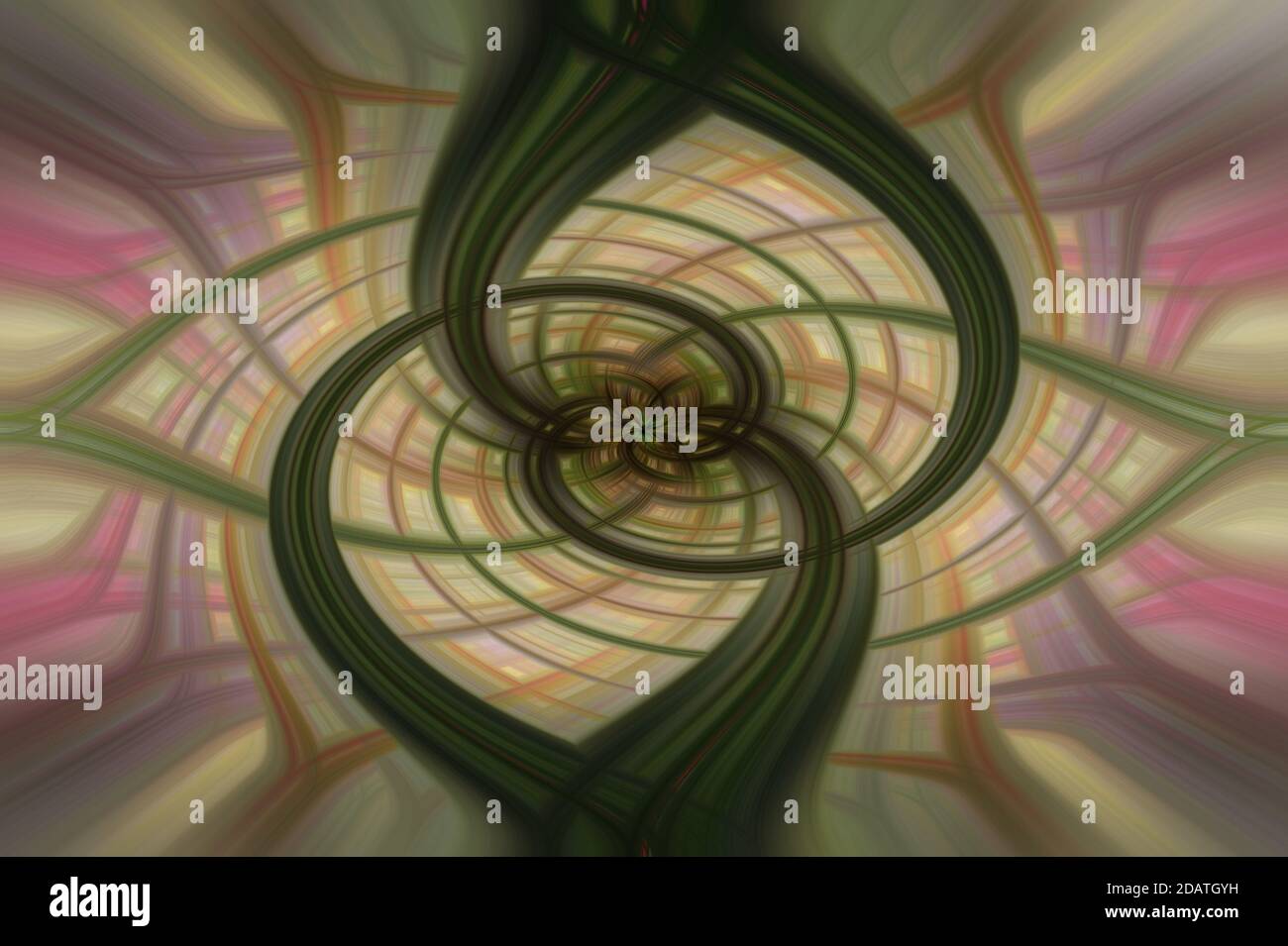 Abstract background with multicolored tangled spiral lines. Stock Photo
