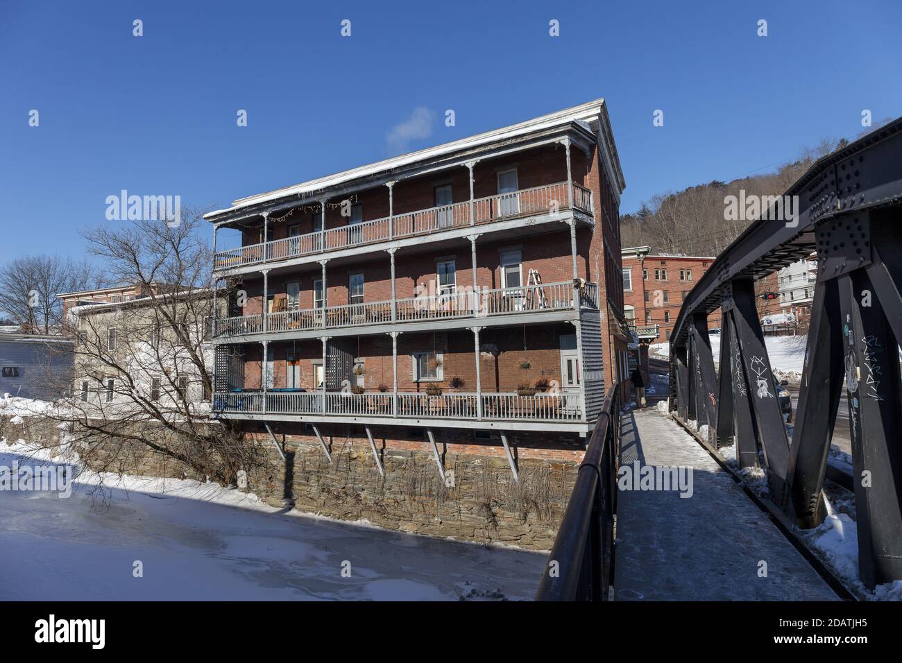 MONTPELIER, VERMONT, USA FEBRUARY, 20, 2020 City view of the capital