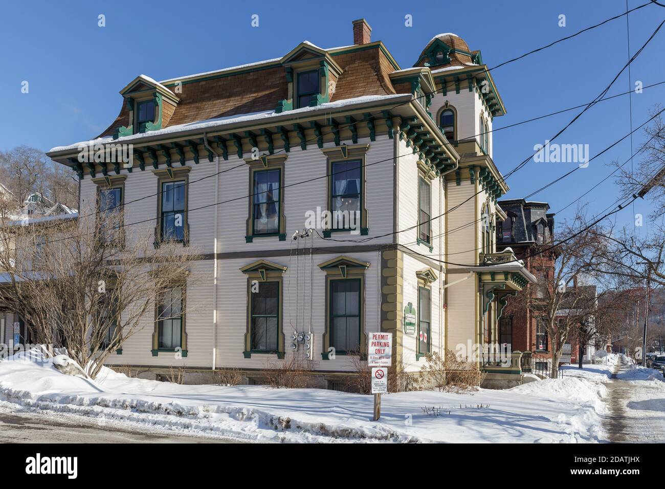 MONTPELIER, VERMONT, USA FEBRUARY, 20, 2020 City view of the capital