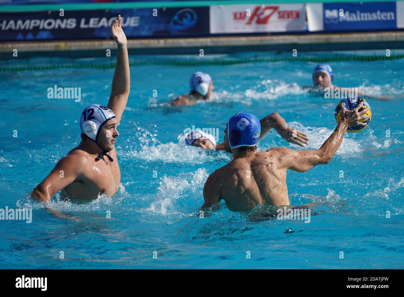 Siracusa Italy 15th Nov 2020 Siracusa Italy Paolo Caldarella Pool 15 Nov 2020 Ramon Sesen Abel Cn Barcelona Kovacs Gergo Szolnoki Dozsa During Barcelona Vs Szolnoki Dozsa Final 3a A Place Waterpolo