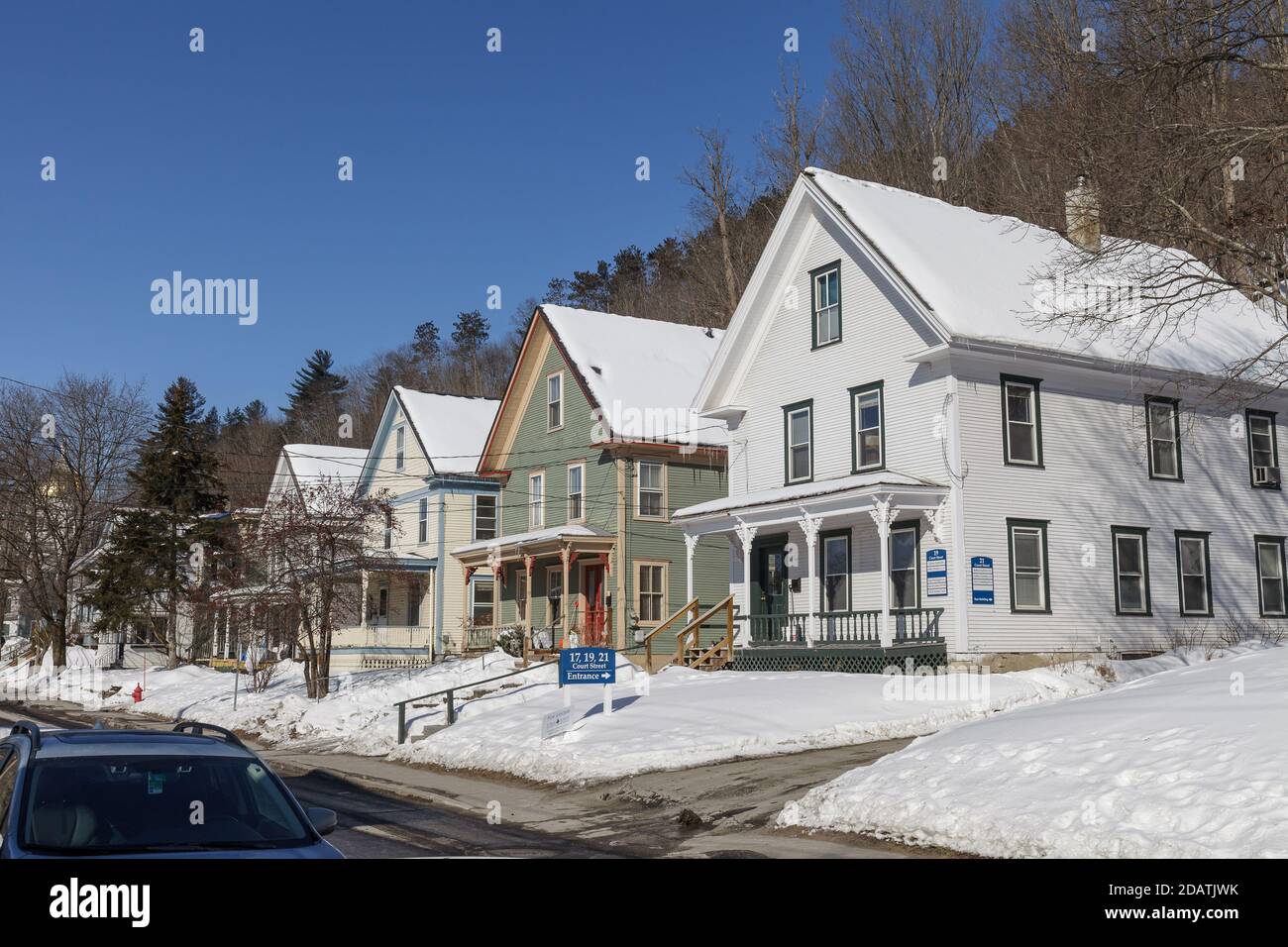 MONTPELIER VERMONT USA FEBRUARY 20 2020 City View Of The Capital   Montpelier Vermont Usa February 20 2020 City View Of The Capital City Of Vermont At Winter 2DATJWK 