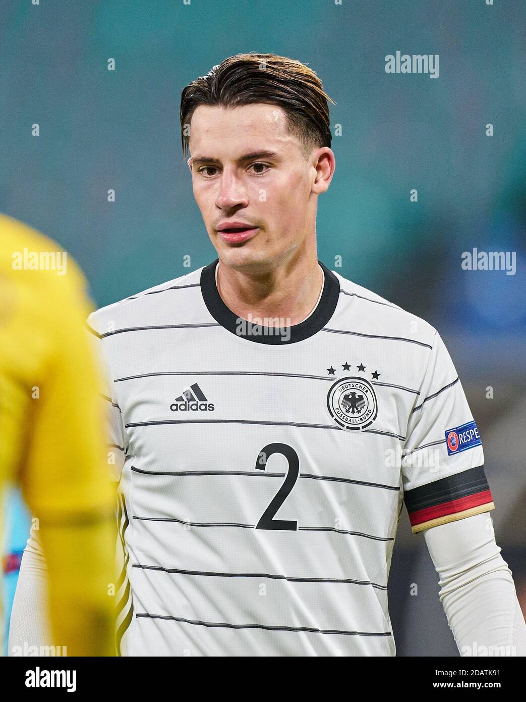 Robin KOCH, DFB 2  half-size, portrait, one person, single, Aktion, Einzelbild, angeschnittenes Einzelmotiv, Halbfigur, halbe Figur,  in the match GERMANY - UKRAINE 3-1 UEFA Nations League,  German Football Nationalteam, DFB , Season 2020/2021 in Leipzig, Germany, November 14, 2020 © Peter Schatz / Alamy Live News   Important: DFB regulations prohibit any use of photographs as image sequences and/or quasi-video. Stock Photo