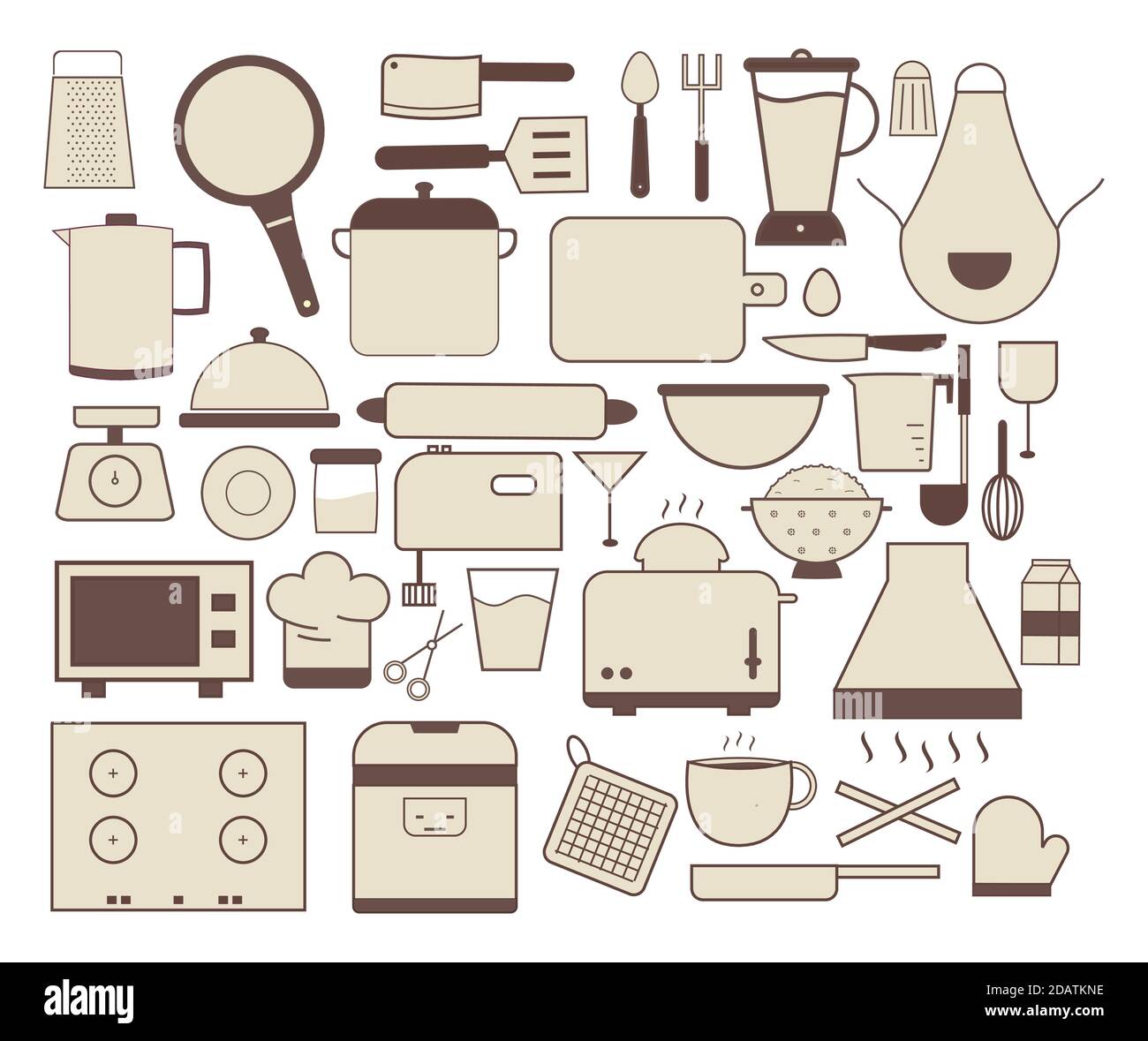 design about a collection of kitchen utensils Stock Vector Image & Art ...