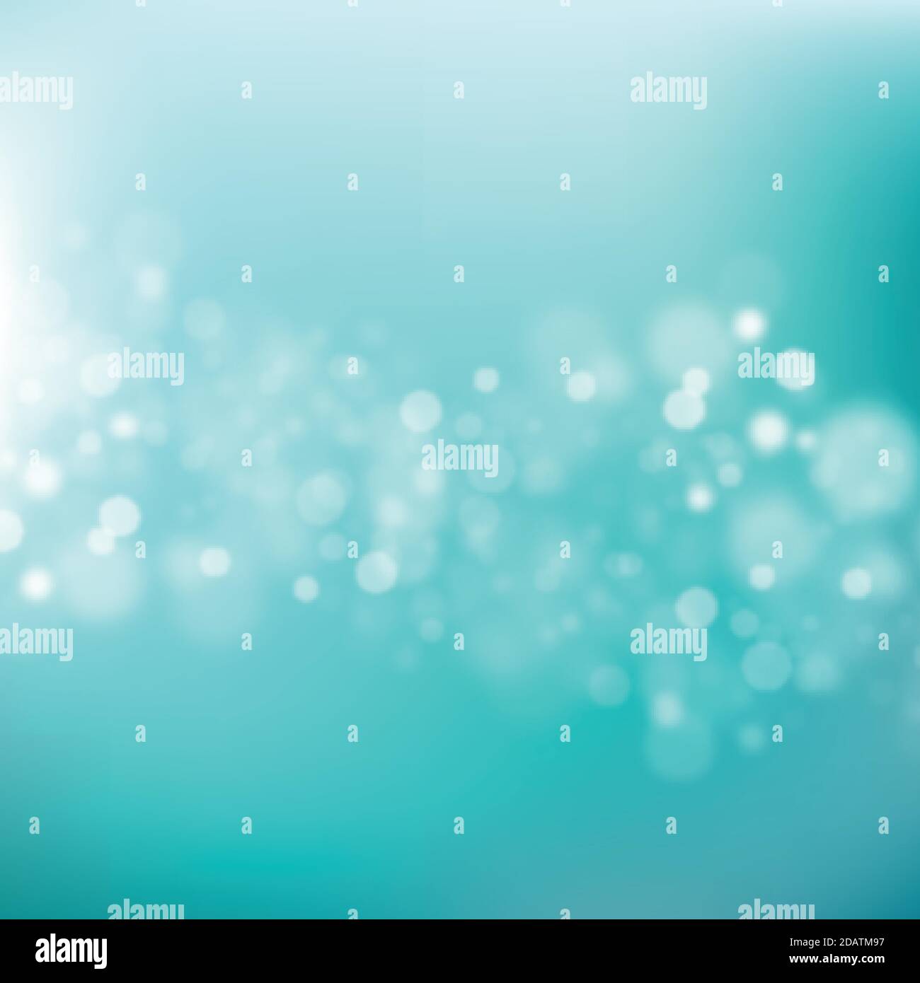 White blurred bokeh on blue background - Vector illustration Stock ...