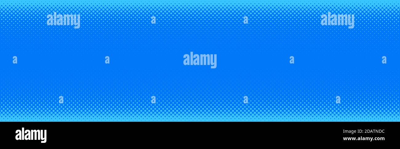 Many white dots on a blue panorama background Stock Photo