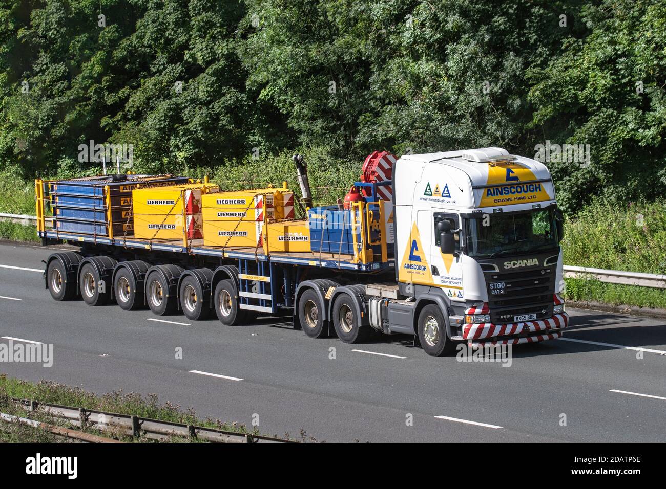 Liebherr 8 axle crane hi-res stock photography and images