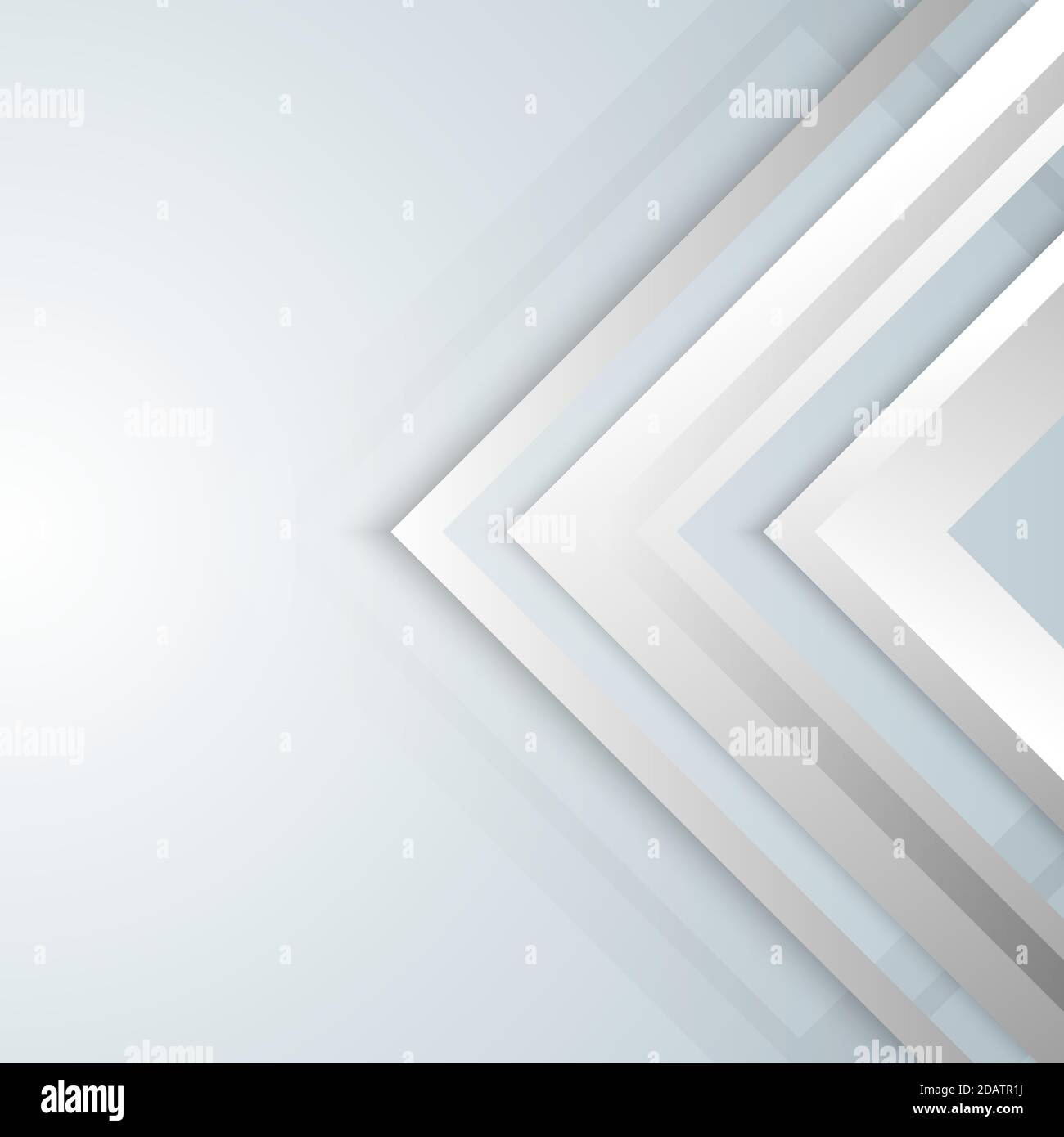 Abstract geometric white and gray arrow shine layer elements design background. Technology concept. Vector illustration Stock Vector